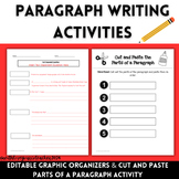 Editable Paragraph Writing Activities