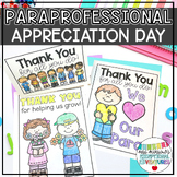 Editable Paraprofessional Appreciation Day Coloring | Thank You