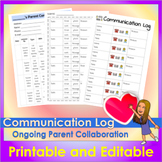 Editable Parent Communication Log