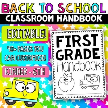 Editable Parent Handbook | Classroom Handbook | Back to School Handbook