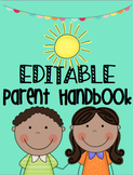 Editable Parent Handbook
