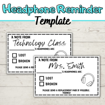 Preview of Editable Parent Reminder Note for Teachers