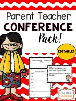 Preview of {Editable} Parent Teacher Conference Pack!