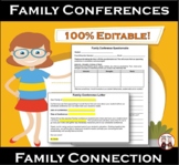 Editable Parent and Guardian Conference Information for Fa