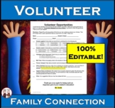 Editable Parent and Guardian Volunteer List for Family Com