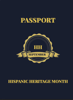 Preview of Editable Passport Webquest for Hispanic Heritage Month