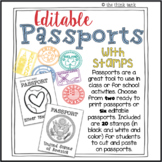 Editable Passports with Stamps