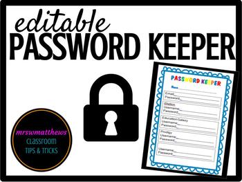 Free Editable Password Template from ecdn.teacherspayteachers.com
