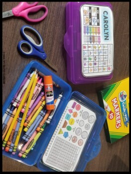 Editable Pencil Box Name Tags [First Grade Version] | TPT