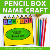 Editable Pencil Name Craft - Name Writing Practice Activity