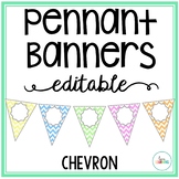 Editable Pennant Banner for Bulletin Board