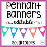 Editable Pennant Banner for Bulletin Board