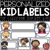 EDITABLE Personalized Kid Classroom Labels {7 different la