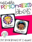 Editable Personalized Labels {For Cubbies or Book Boxes}