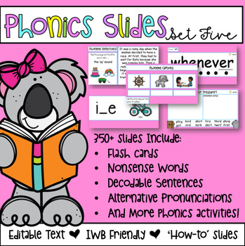 Preview of Editable Phonics PowerPoint Slides | Set Five | 