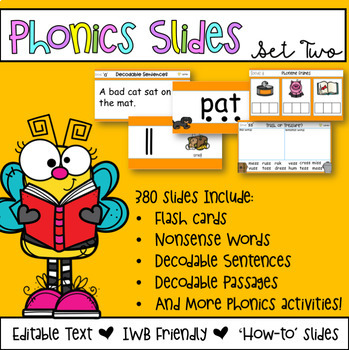 Preview of Editable Phonics PowerPoint Slides | Set Two | 