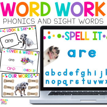Preview of Editable Phonics & Sight Word Activities | Google (TM) and PowerPoint