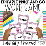 Editable Phonics Word Game | Editable Sight Word Game | Va