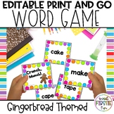 Editable Phonics Word Game | Editable Sight Word Game | Gi