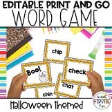 Editable Phonics Word Game | Editable Sight Word Game | Ha