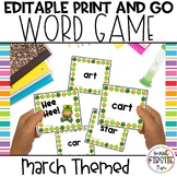 Editable Phonics Word Game | Editable Sight Word Game | Ma