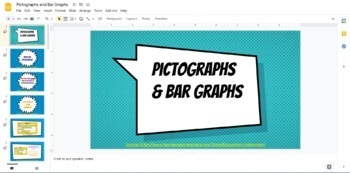 Preview of Editable: Pictographs & Bar Graphs