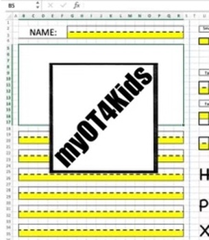 Preview of Editable Picture Box Worksheets with fillable letters and boxes; portrait