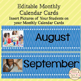 Add Your Own Pictures Monthly Calendar Cards