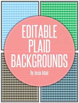 Preview of Editable Plaid Backgrounds
