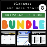 Editable Planner Bundle 2024: Weekly, Study, Lesson, Meeti