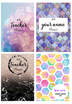 Preview of Editable Planner Covers