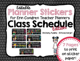 Editable Planner Stickers for Erin Condren Teacher Planner