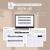 Editable Planner 2022 • Printable Digital Planner • Budget