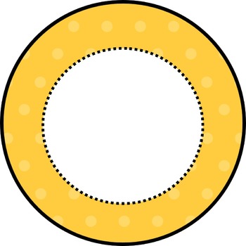 Preview of Editable Polka Dot Circle Cards