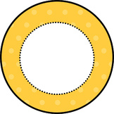 Editable Polka Dot Circle Cards