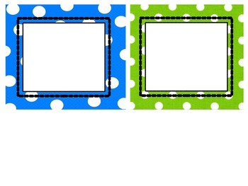 Preview of Editable Polka Dot Classroom Labels