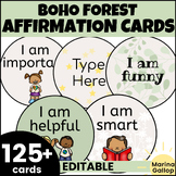Daily Positive Affirmation Cards for Self-Talk - Boho Plan