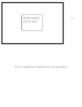 Preview of Postcard template  (Editable and Fillable resource)