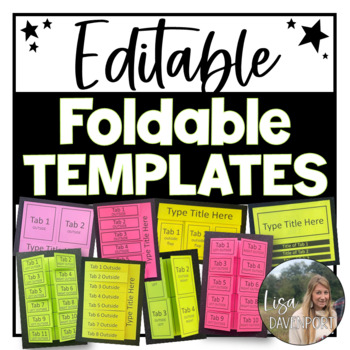 Preview of Editable PowerPoint Foldable Template Bundle