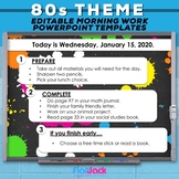 Editable PowerPoint Templates | 80s Vibes