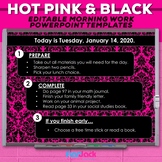 Editable PowerPoint Templates | Hot Pink And Black