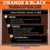 Editable PowerPoint Templates | Orange And Black