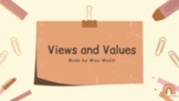 Editable Powerpoint on Views and Values (Boho Themed).