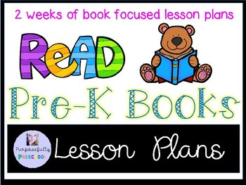 Preview of Editable Pre-K/Preschool Book/Reading Lesson Plans