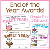 Editable Preschool End of the Year Awards