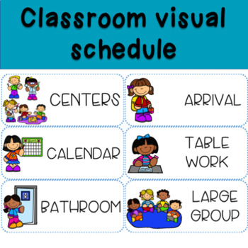 Editable Preschool Visual Schedule by Learning with KW | TpT