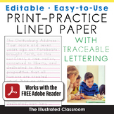 Editable Print-Practice Paper - Small Traceable Text for Big Kids