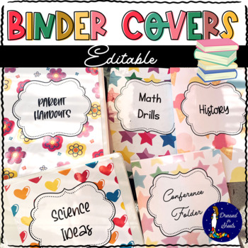 Preview of Editable Printable Binder Covers PPT