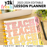 Editable Printable Lesson Planner for 2023 - 2024 Year in 