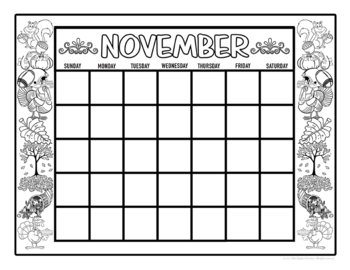 january calendar coloring pages